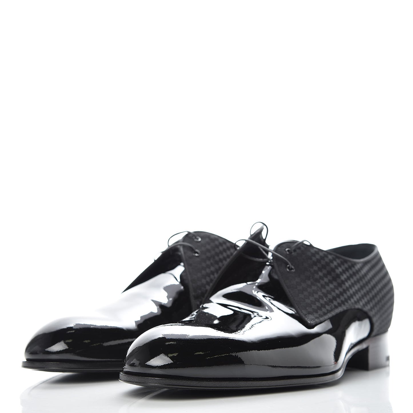 Petit Damier Patent Solferino Derby 9 Black