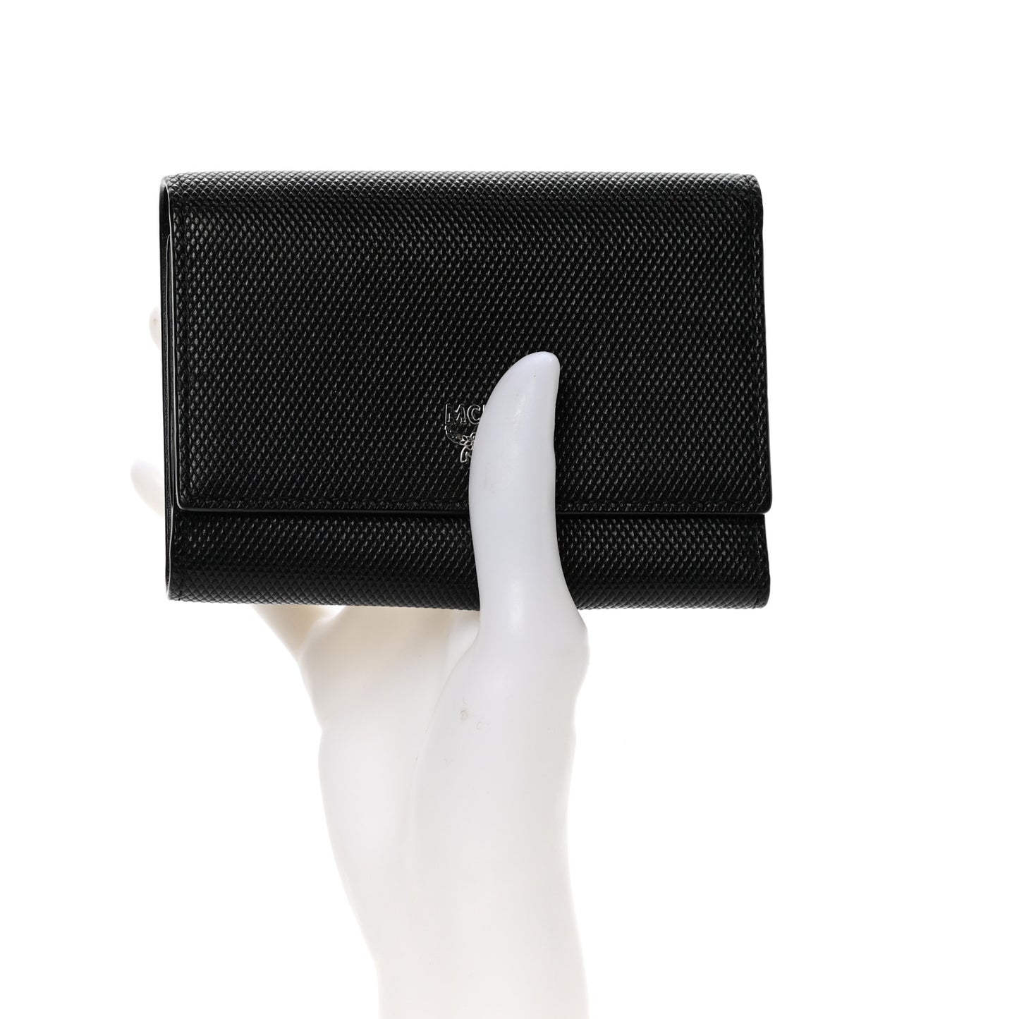 Saffiano Tri-Fold Wallet Black