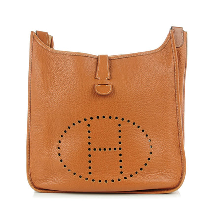 Hermes Taurillon Clemence Evelyne II GM Gold 1 of 7