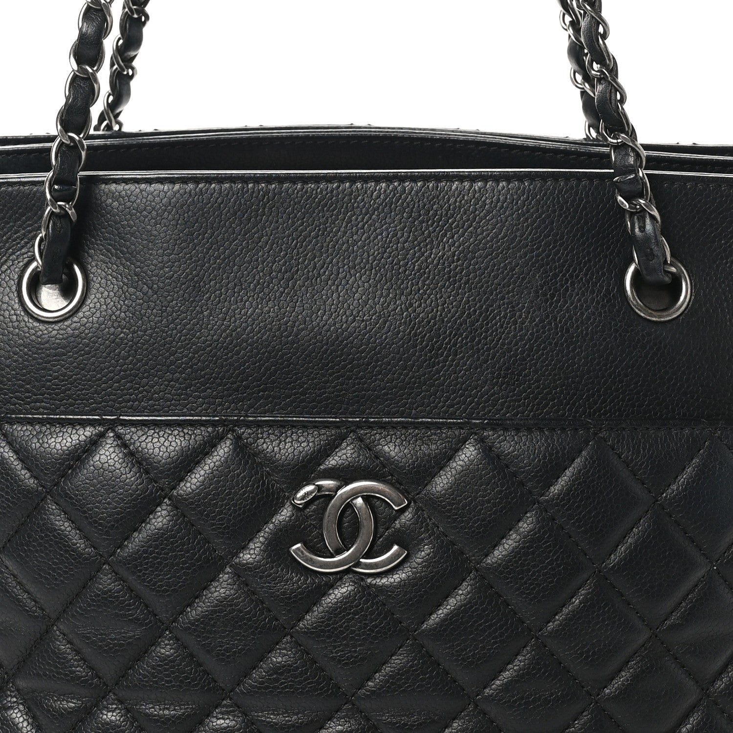 Chanel Caviar Quilted Urban Companion Shopping Tote Black 8 of 10