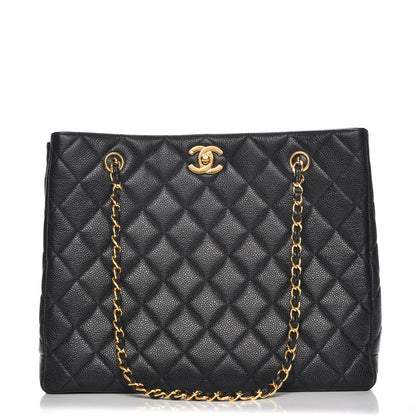 Chanel Caviar Quilted Shopper Tote Black 1 of 8