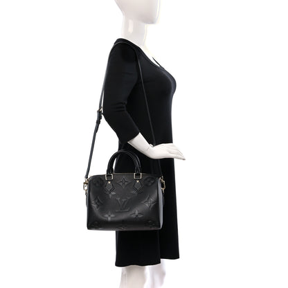 Louis Vuitton Empreinte Monogram Giant Speedy Bandouliere 25 Black 2 of 8