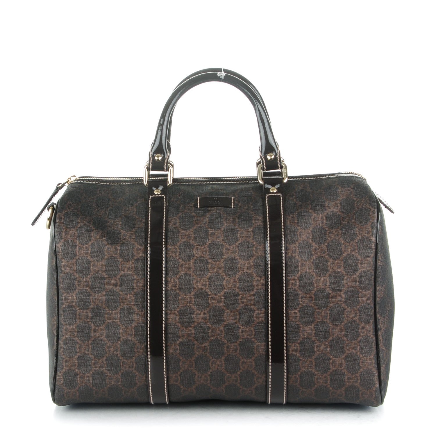 Gucci GG Plus Monogram Medium Joy Boston Dark Brown 1 of 7