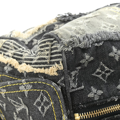 Louis Vuitton Denim Patchwork Speedy 30 Grey 7 of 10