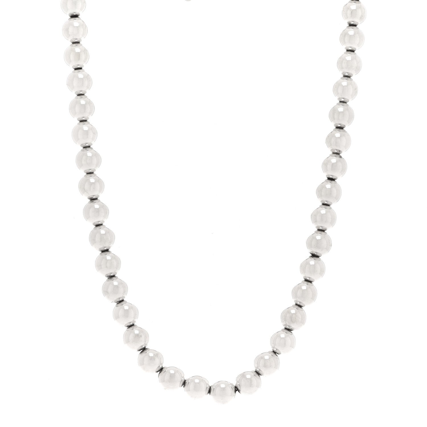 Tiffany Sterling Silver 10mm HardWear Ball Necklace 1 of 4