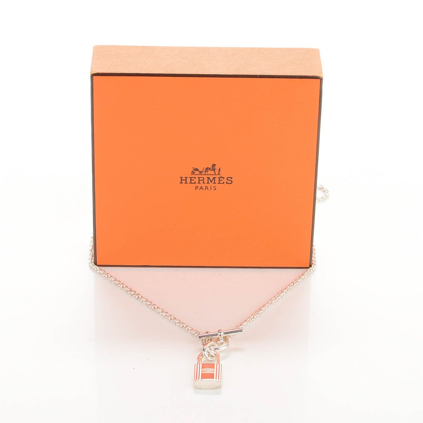 Sterling Silver Cadenas Kelly Lock Pendant Necklace