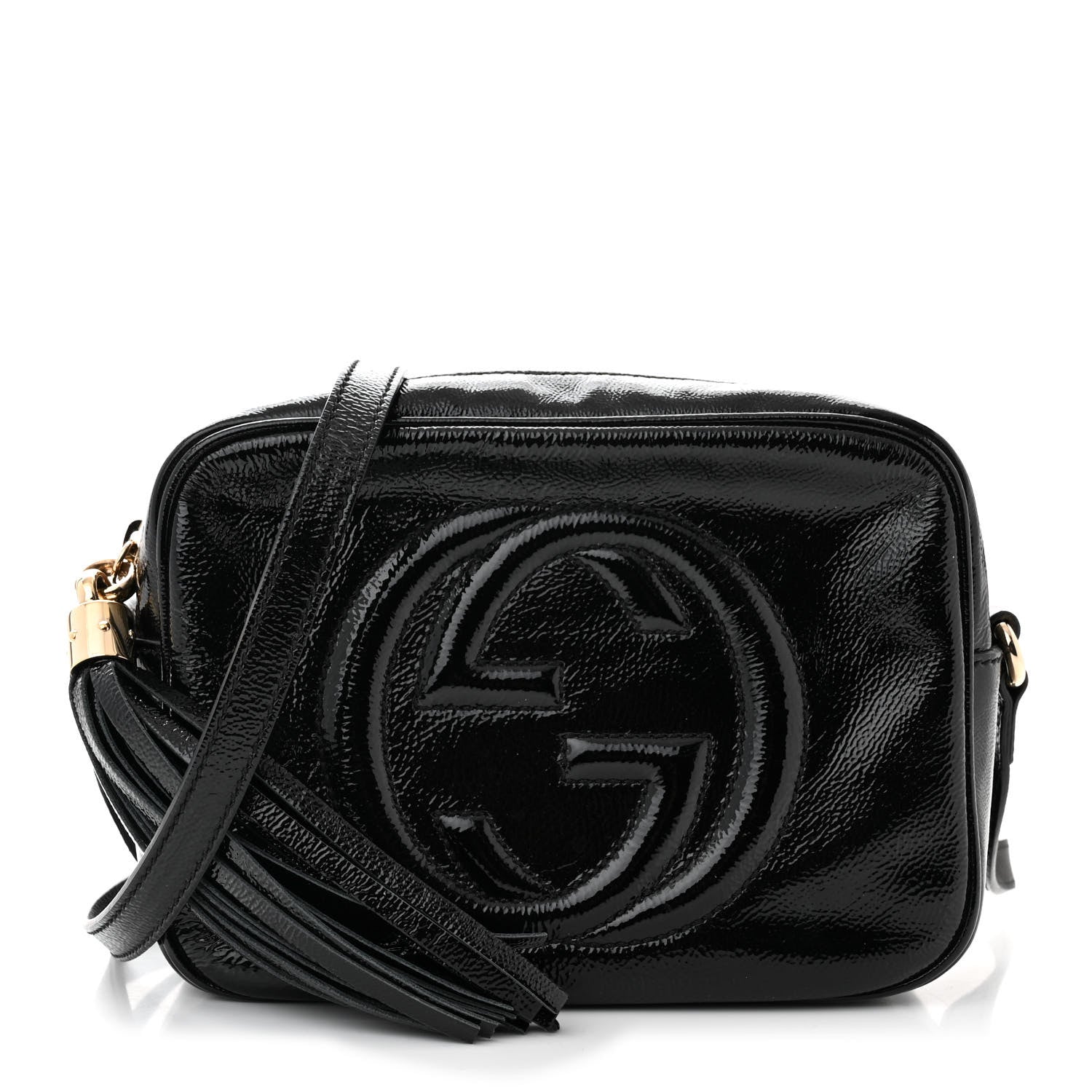 Gucci Soft Patent Small Soho Disco Bag Black 1 of 11