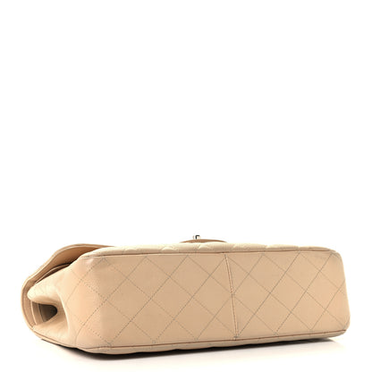 Chanel Caviar Quilted Jumbo Double Flap Light Beige 3 of 13