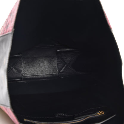 Celine Ayers Snakeskin Vertical Cabas Black Multi 5 of 6