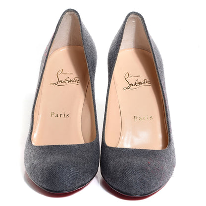 Christian Louboutin Flannel Simple 85 Pumps Light Grey 36.5 2 of 7