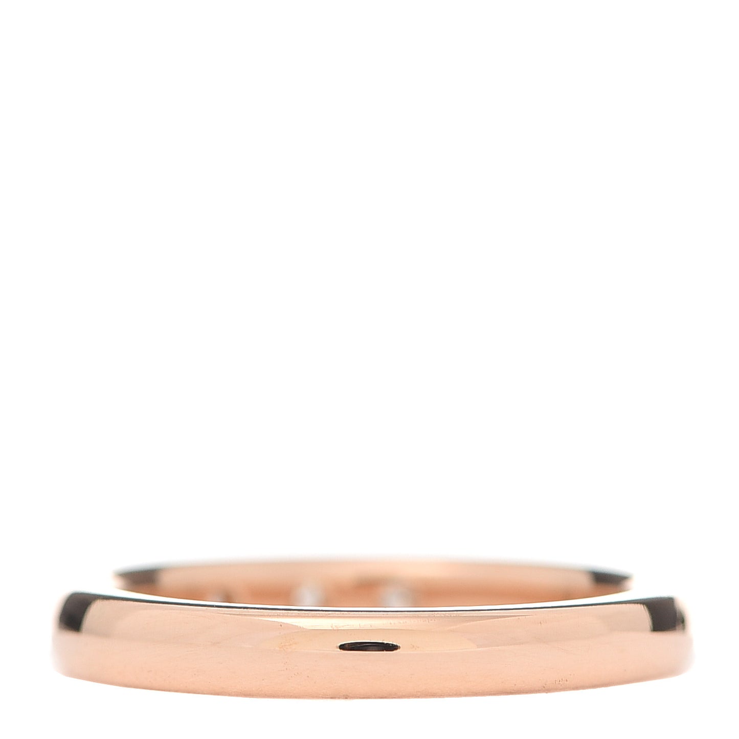 18K Rose Gold Diamond Stacking Band Ring 49 5