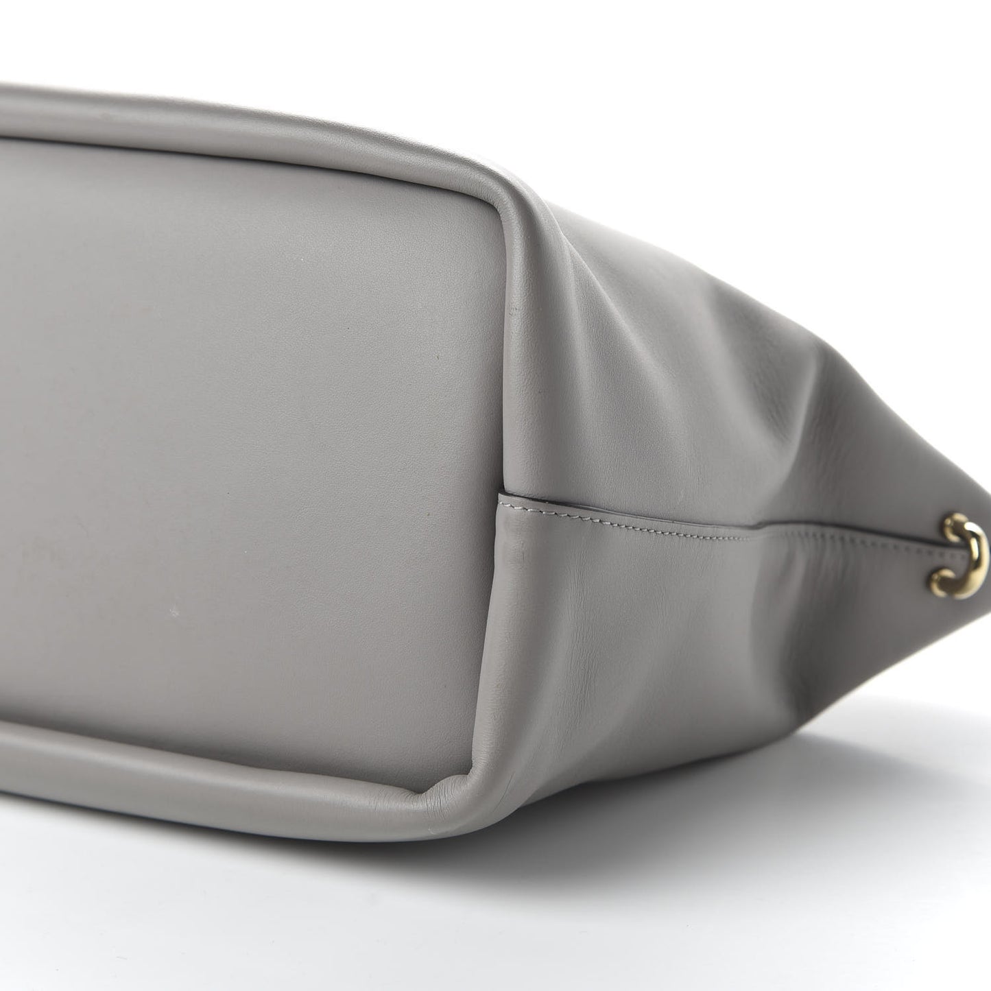 Smooth Calfskin Small Baylee Tote Marshmallow Cashmere Grey