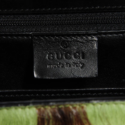 Gucci Pony Hair Top Handle Bag Green 6 of 7