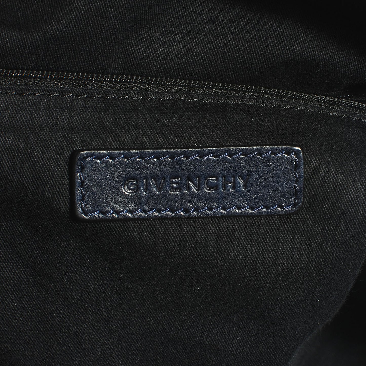 Calfskin Large Bi-Color Antigona Black Navy