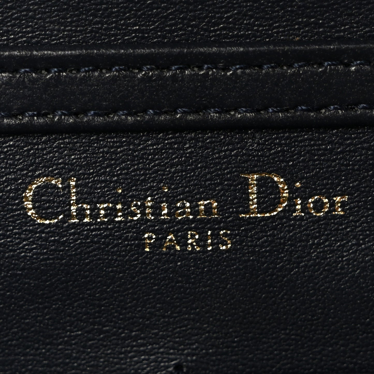 Metallic Patent Micro-Cannage Diorama Wallet on Chain Pouch Gold