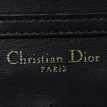 Christian Dior Metallic Patent Micro-Cannage Diorama Wallet on Chain Pouch Gold 6 of 9