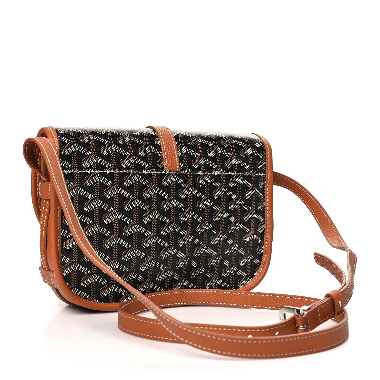 Goyardine Belvedere II PM Messenger Bag Black Gold