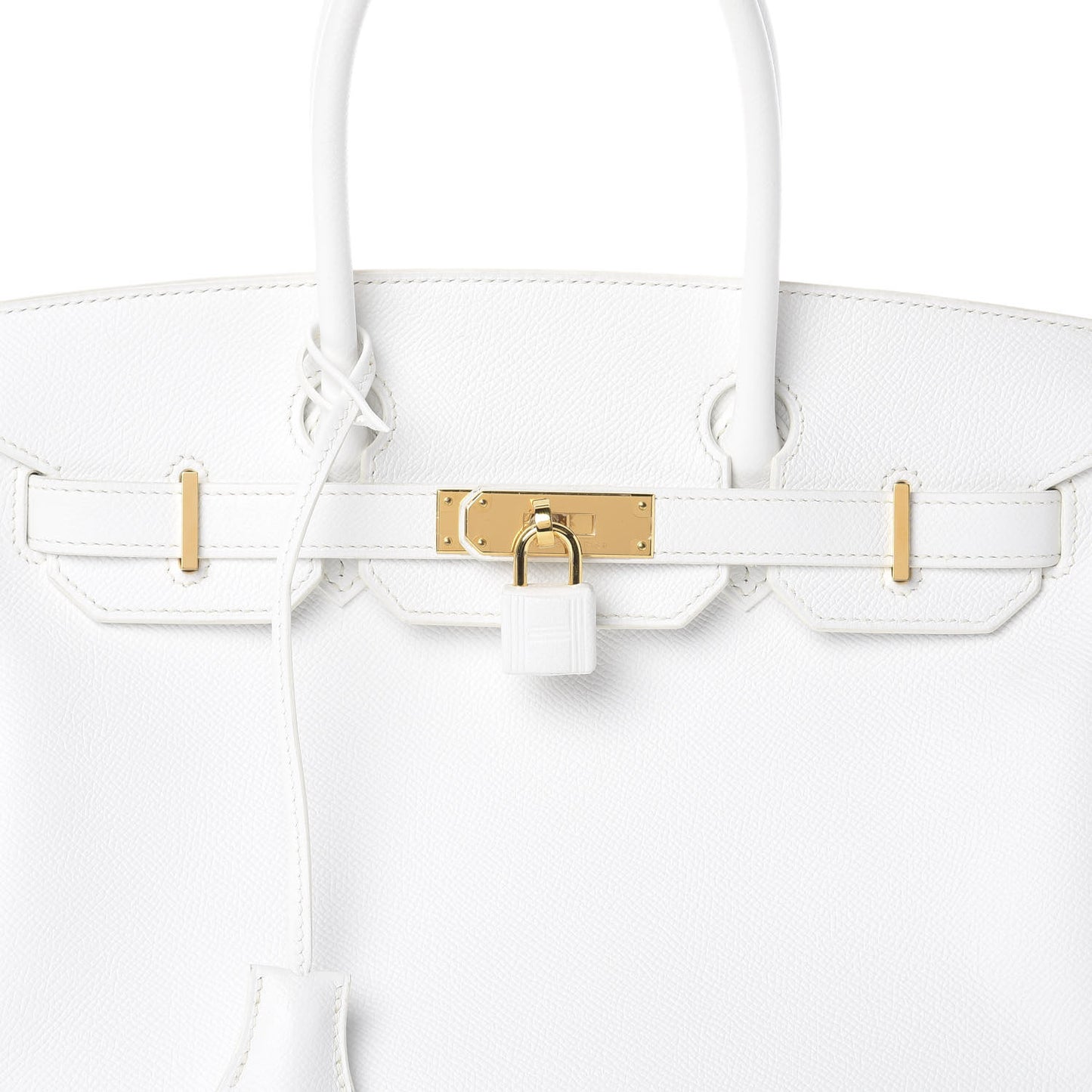 Epsom Birkin 30 White