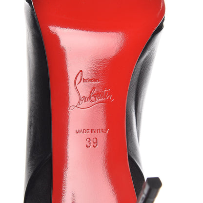 Christian Louboutin Nappa Patent Veau Velours Eklectica 85 Pumps 39 Black 6 of 8
