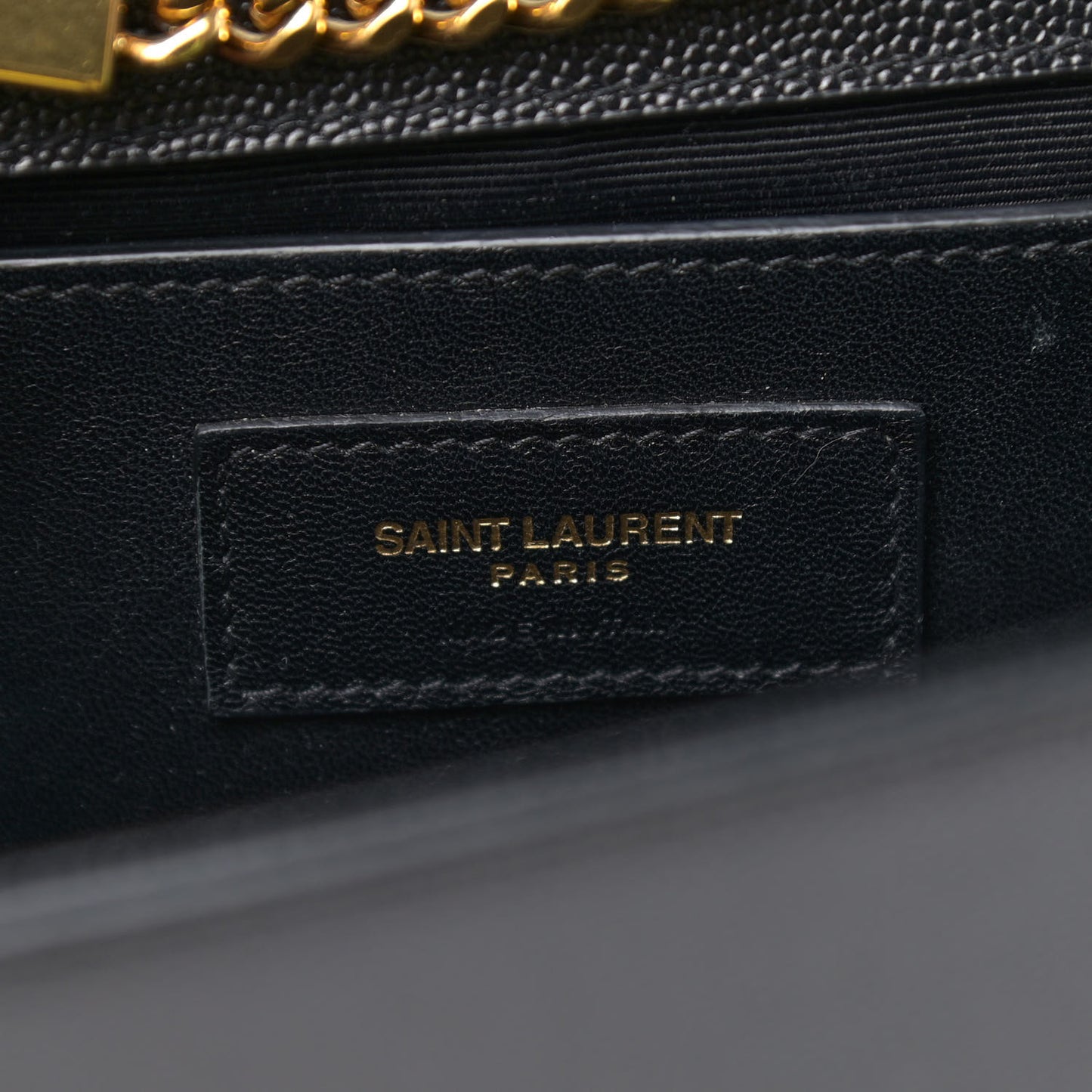 Grain De Poudre Medium Classic Monogram Kate Satchel Black