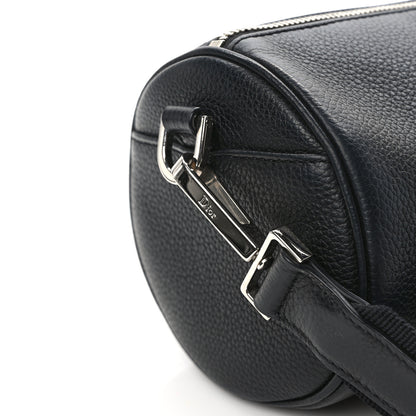 Christian Dior CHRISTIAN DIOR HOMME Grained Calfskin Mens Roller Pouch Black 10 of 12