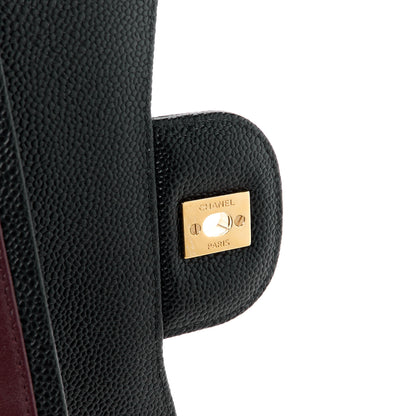 Chanel Caviar Quilted Jumbo Double Flap Black 7 of 10