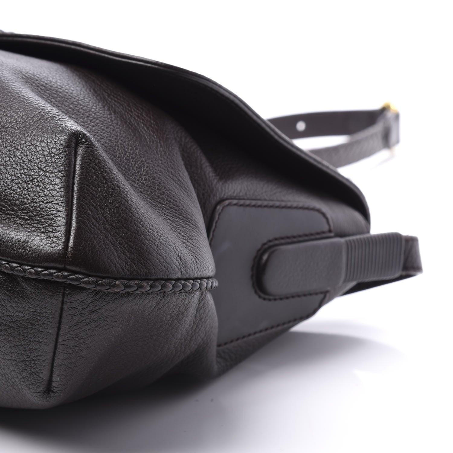 Gucci Deerskin Hip Bamboo Messenger Bag Dark Cocoa 9 of 12
