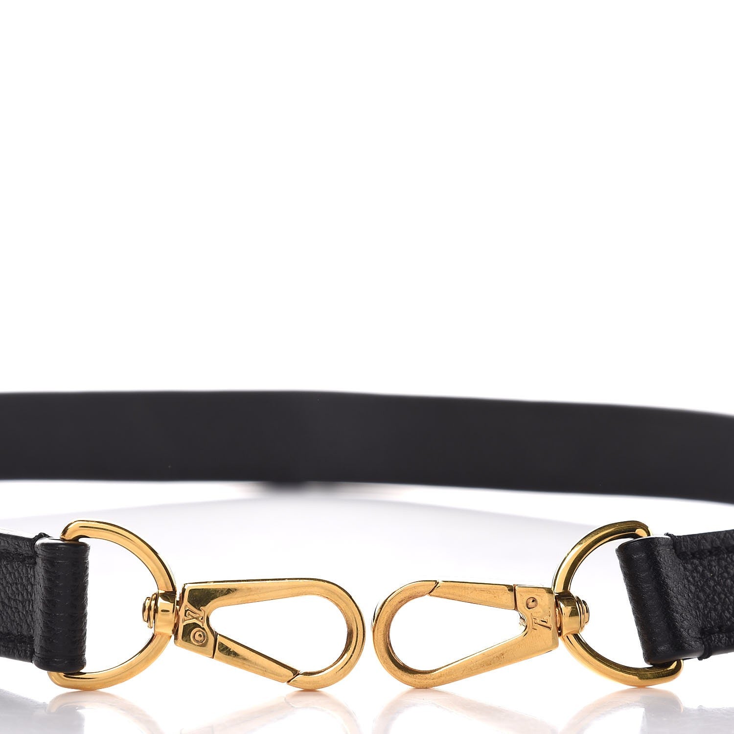 Louis Vuitton Calfskin Montaigne Shoulder Strap Black 3 of 3