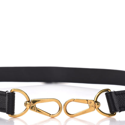 Louis Vuitton Calfskin Montaigne Shoulder Strap Black 3 of 3