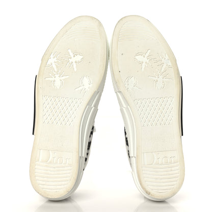 Christian Dior Technical Canvas Oblique Mens B23 Low Top Sneakers 43 White Black 5 of 7