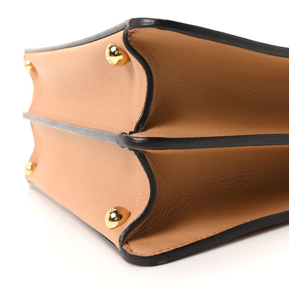 Fendi Vitello Seta Shiny Nappa Medium Peekaboo I SEE U Satchel Miele Scuro Light Rose 9 of 9