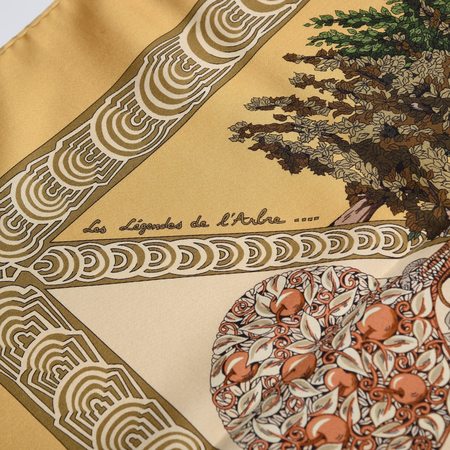 Hermes Silk Les Legendes de l'Arbre Scarf 90 7 of 9