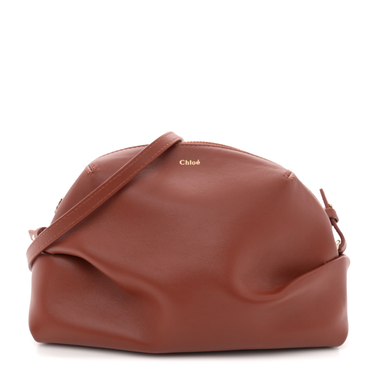 Chloe Calfskin Mini Judy Shoulder Sepia Brown 1 of 12