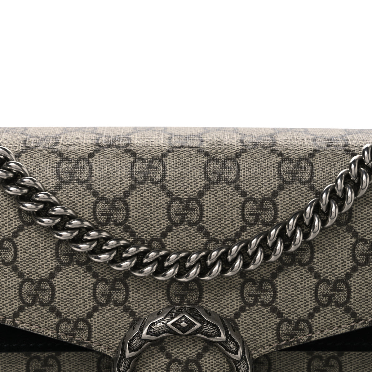 Gucci GG Supreme Monogram Small Dionysus Shoulder Bag Black 8 of 10