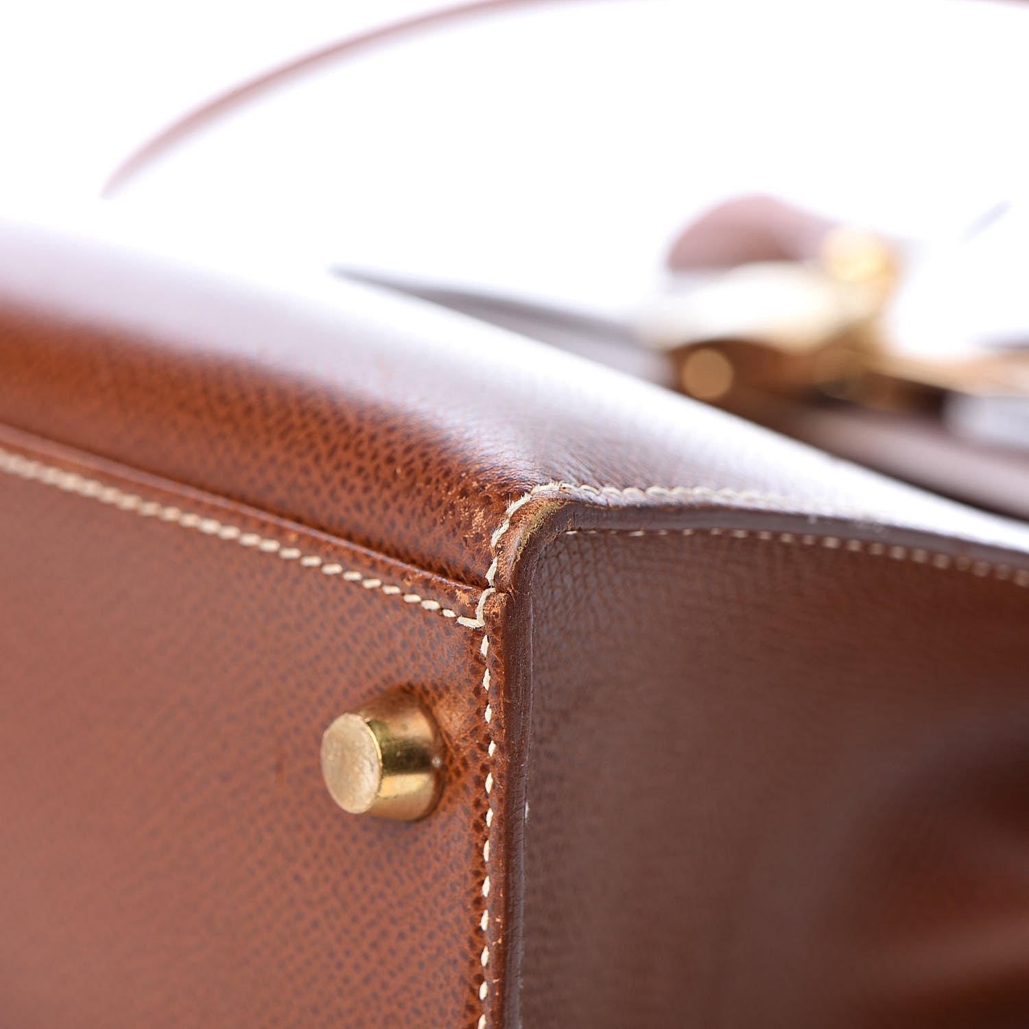 Hermes Veau Grain Lisse Kelly Sellier 28 Noisette 37 of 40