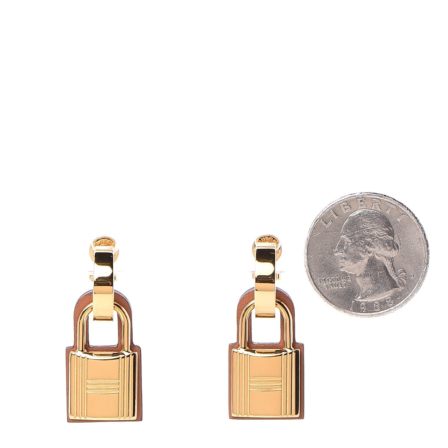 Hermes Swift O'Kelly Earrings Gold 2 of 6