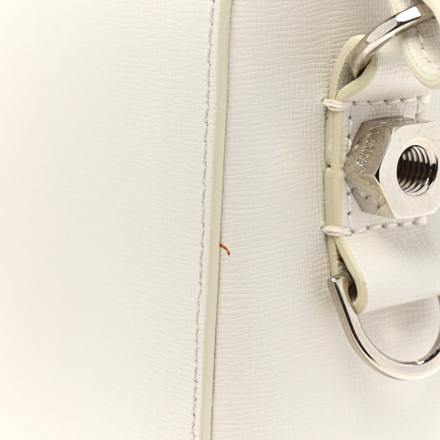 Off-White Calfskin Diag Flap Bag White Black 14 of 18