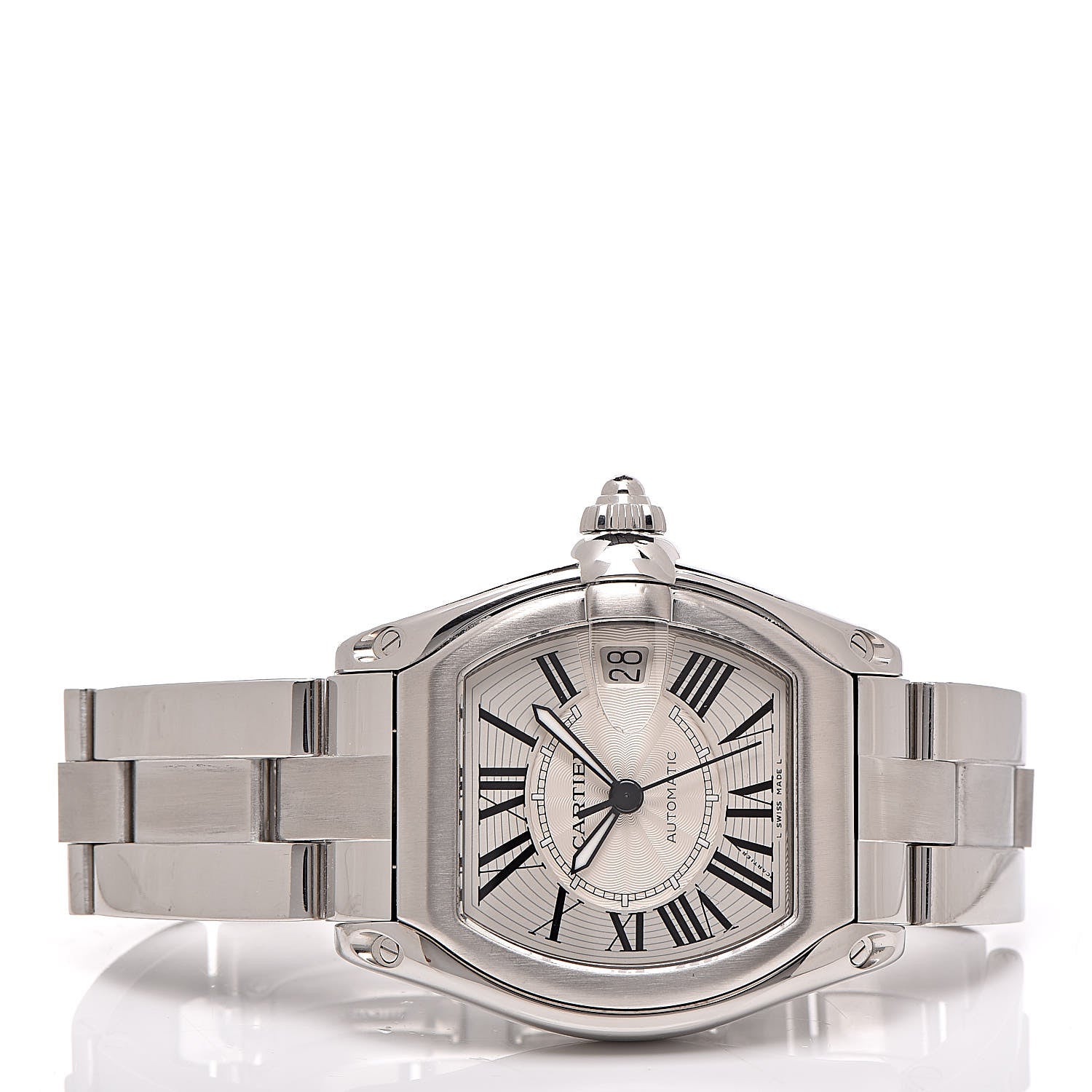 Cartier Stainless Steel 37mm Roadster Automatic Watch 3 of 7