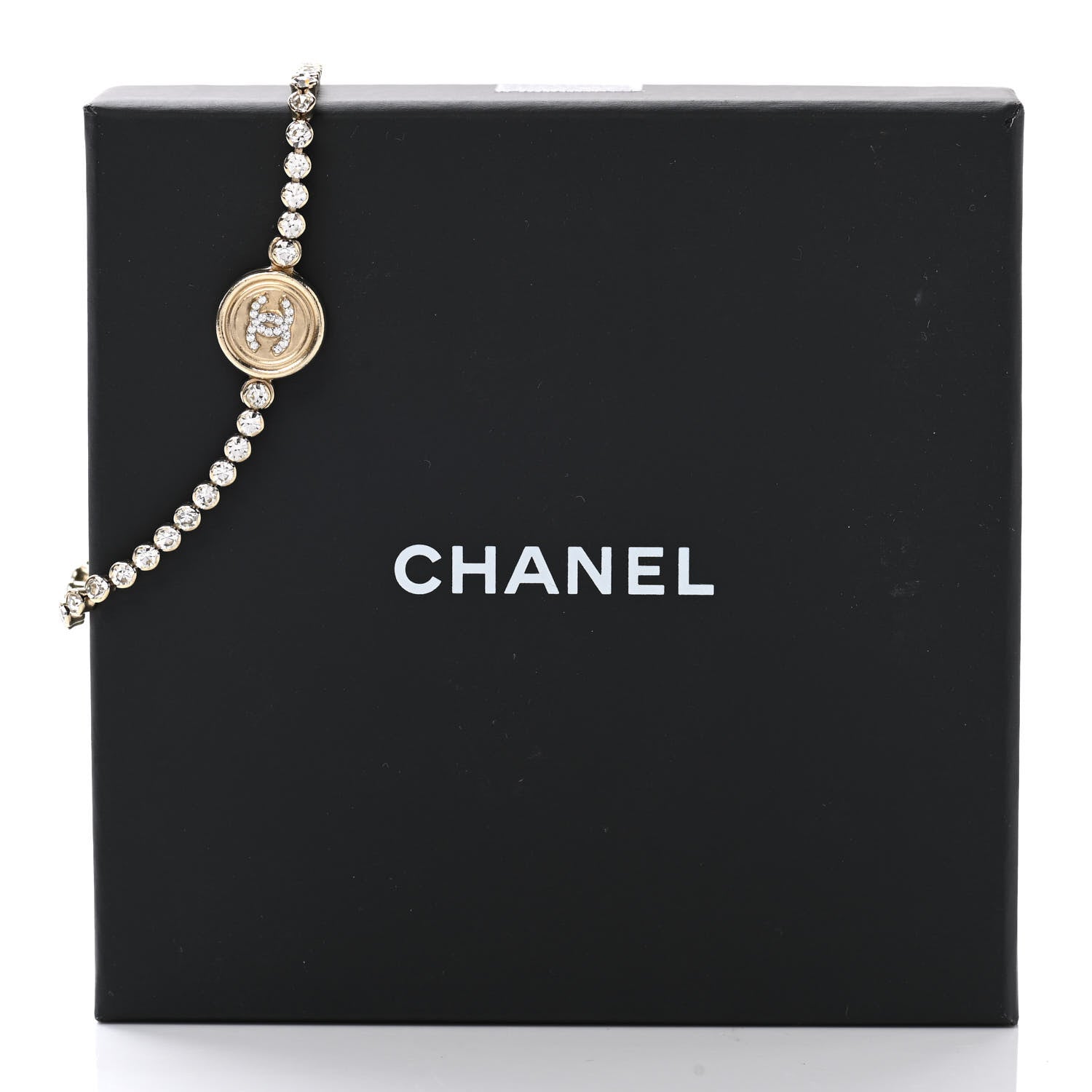 Chanel Crystal CC Chain Bracelet Gold 5 of 5