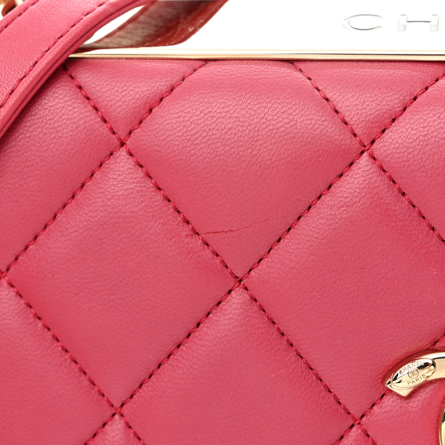 Lambskin Quilted Medium Trendy CC Flap Pink