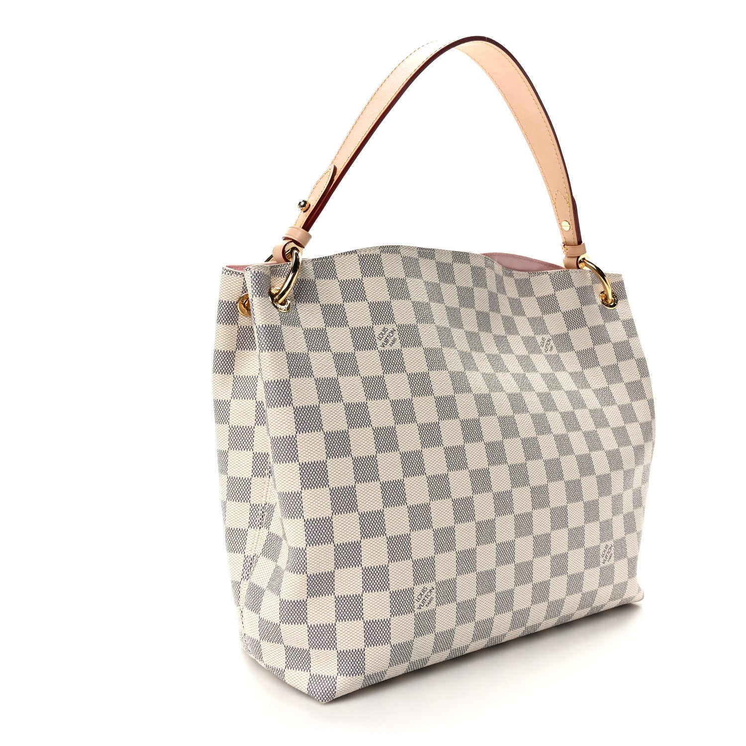 Louis Vuitton Damier Azur Graceful PM Rose Ballerine 3 of 9