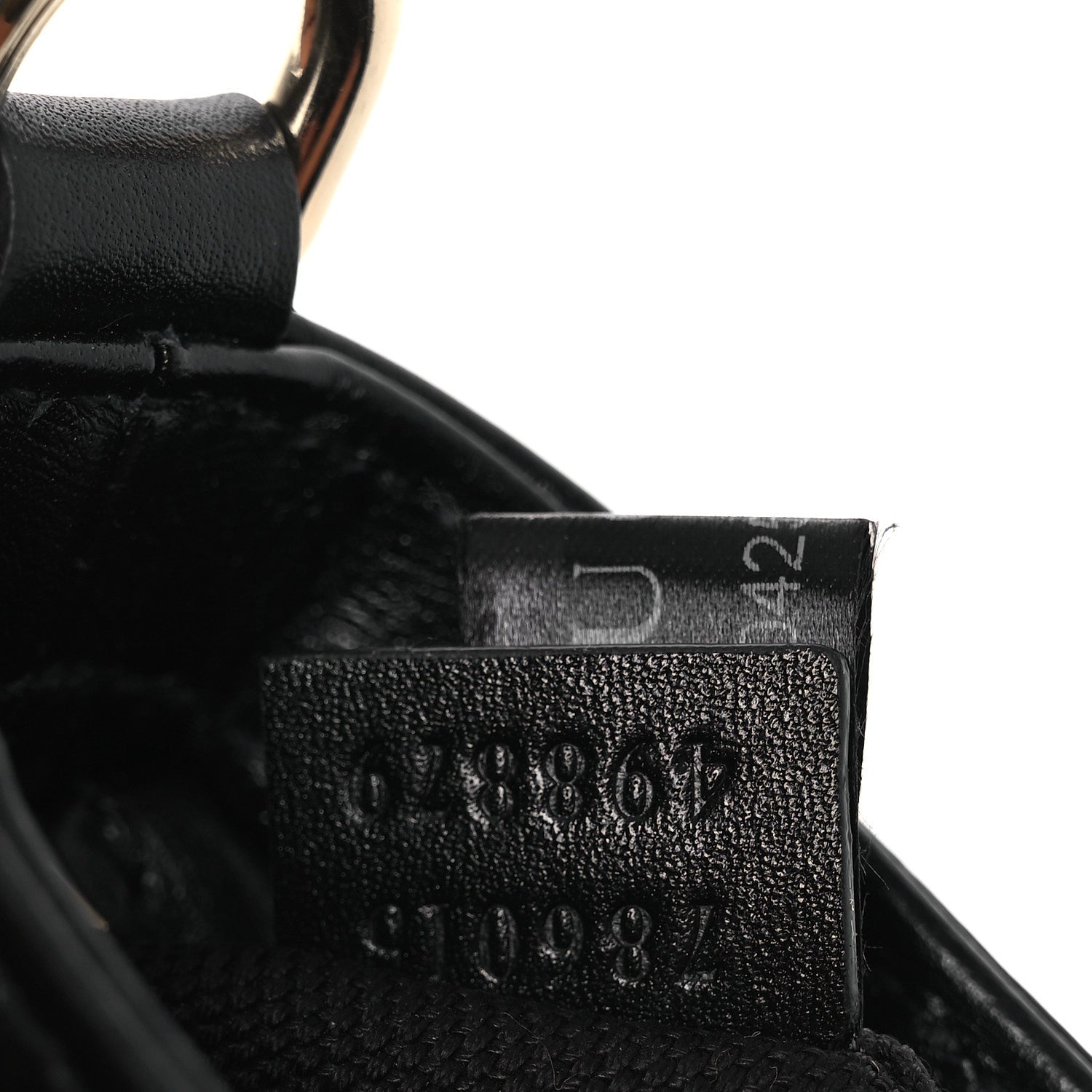 Gucci Calfskin Mini Moon Side Shoulder Bag Black 1828273