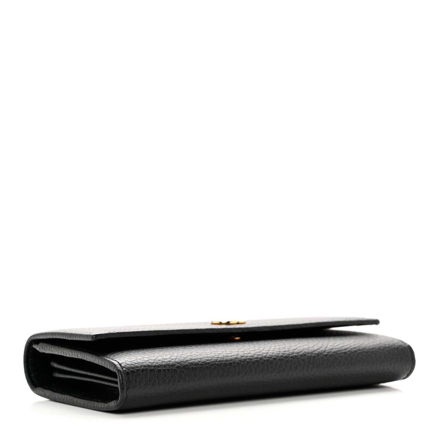 Gucci Dollar Calfskin GG Marmont Continental Wallet Black 4 of 11
