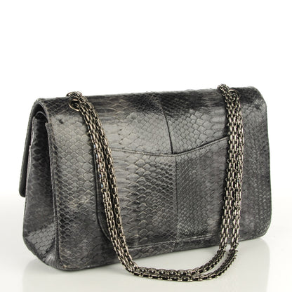 Chanel Python 2.55 Reissue 227 Flap Dark Grey 6 of 11
