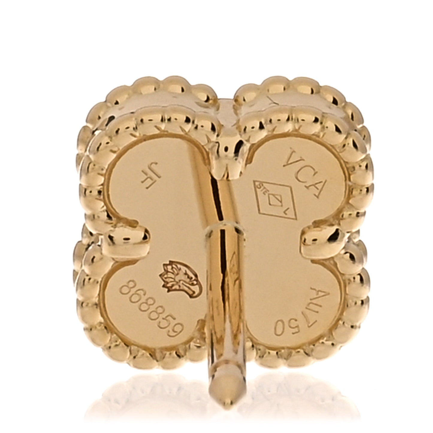 18K Yellow Gold Mother of Pearl Sweet Alhambra Earrings
