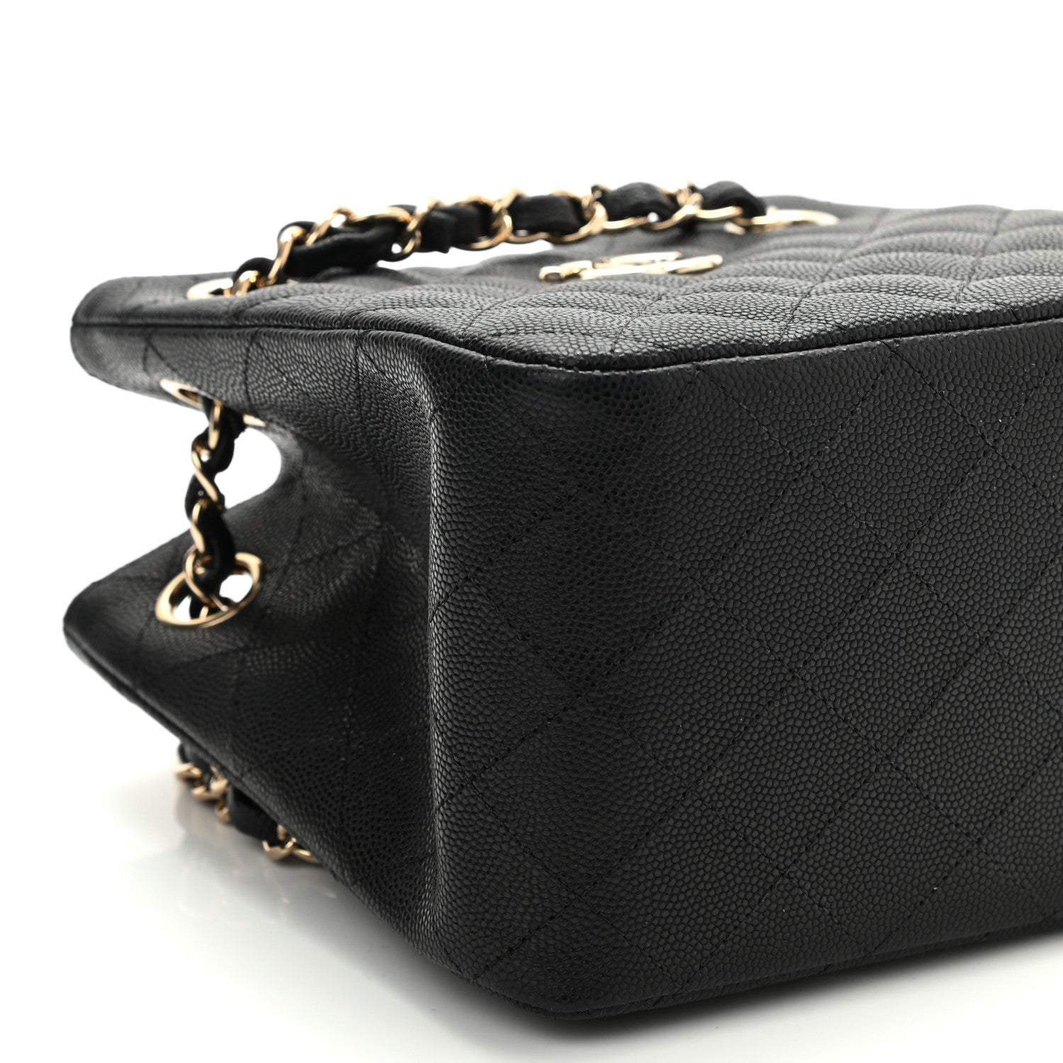 Chanel Caviar Quilted Mini Bucket Bag Black 9 of 11