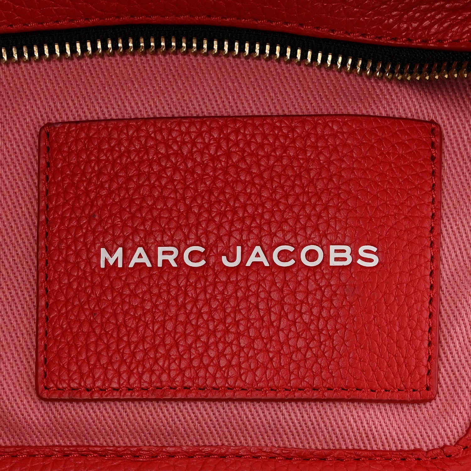 Marc Jacobs Grained Calfskin Small The Tote Bag True Red 6 of 18