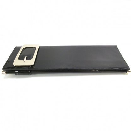 Gucci Patent Glitter Buckle Clutch Black 4 of 9