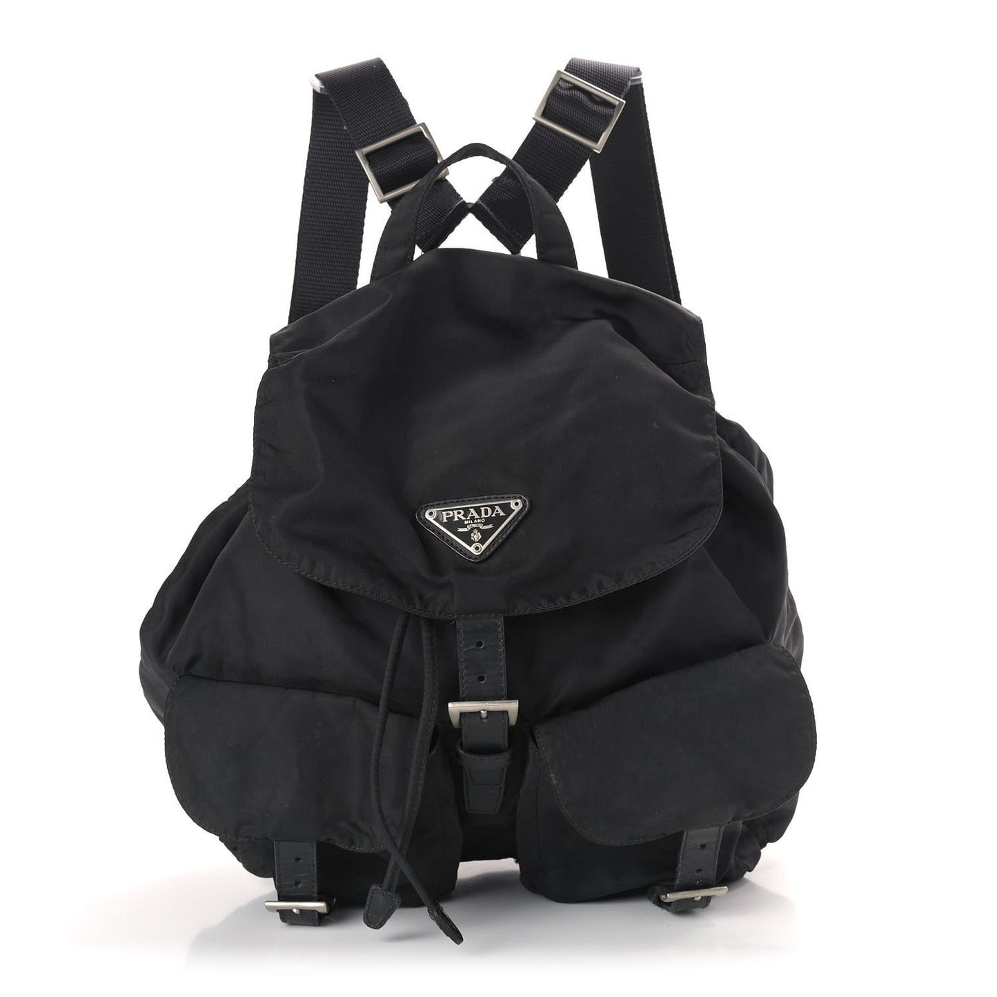 Nylon Vela Medium Backpack Black