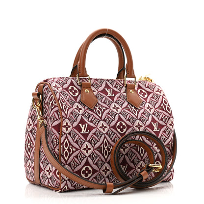 Louis Vuitton Jacquard Since 1854 Speedy Bandouliere 25 Bordeaux 3 of 10